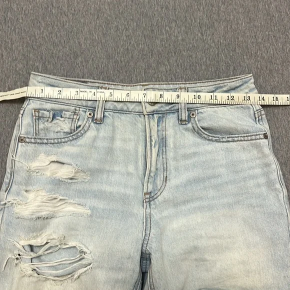 American Eagle distressed mom jeans size 0 - Picture 4 of 7